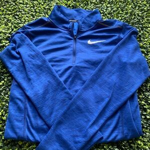 Blue nike half zip